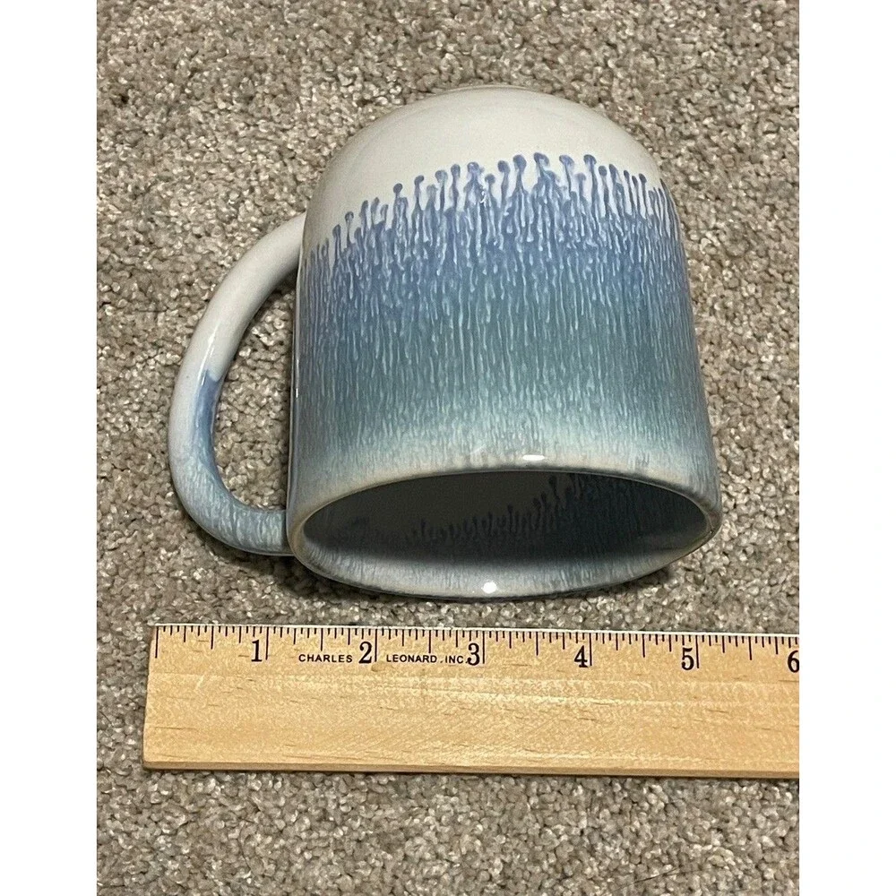 Crate & Barrel Caspian Blue Mug Bundle Made In Portugal Drinkwear Coffee Tea